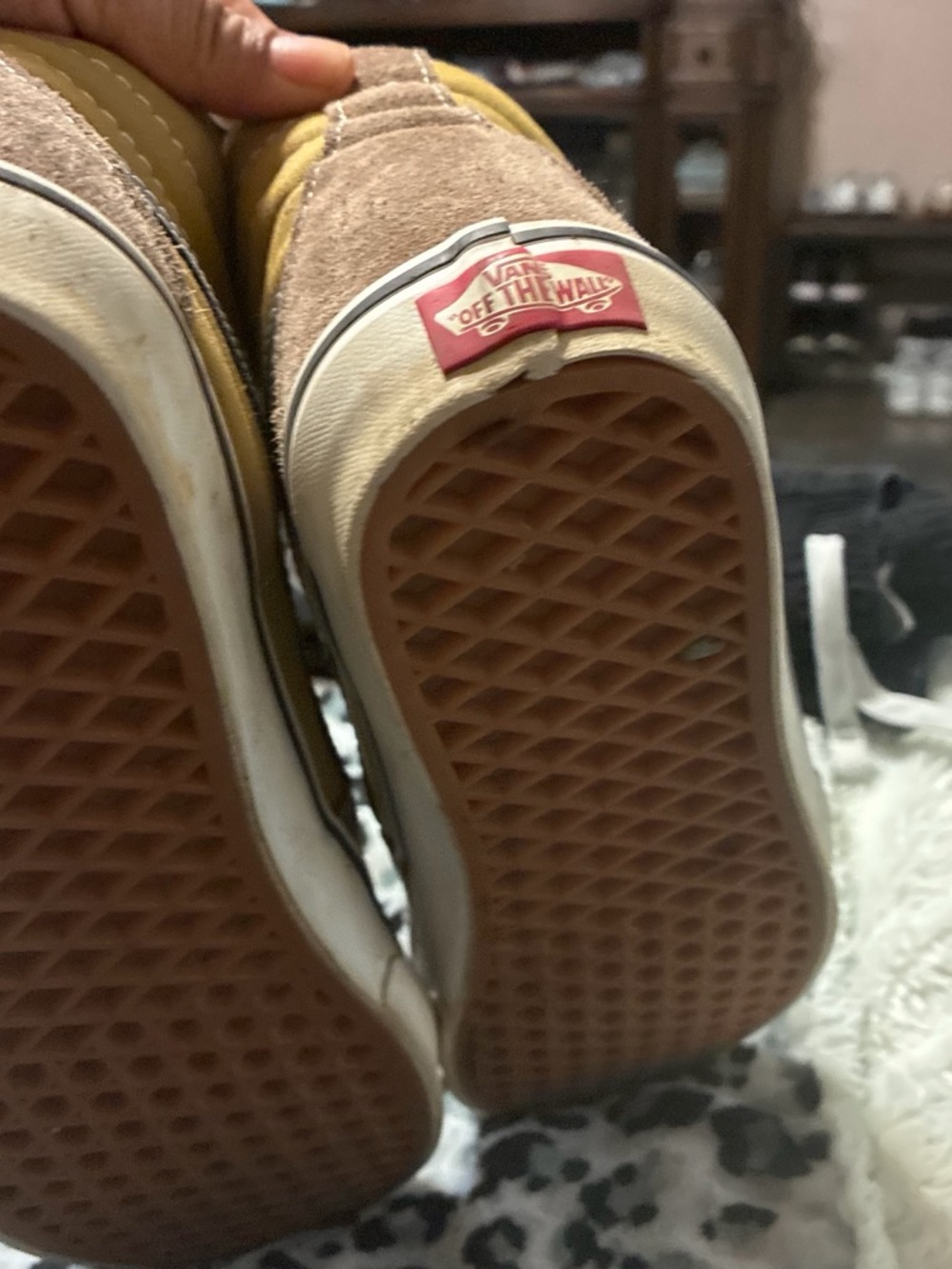 Vans High-Top Suede Sneakers in Brown - Picture 5 of 6